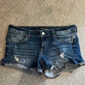 Express Women's Blue Denim Shorts